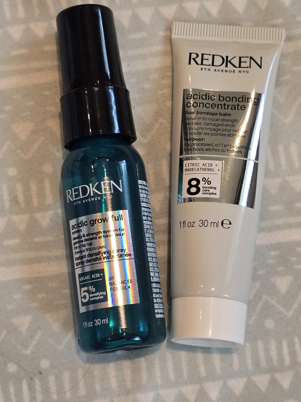 Redken Acidic Grow Full And Acidic Bonding Concentrate Travel Size Bundle NEW